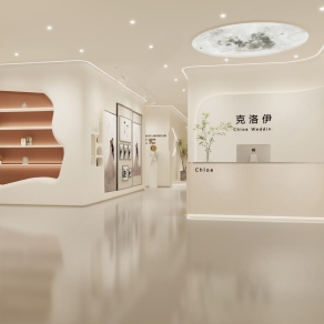 现代婚纱影楼前台3D模型下载